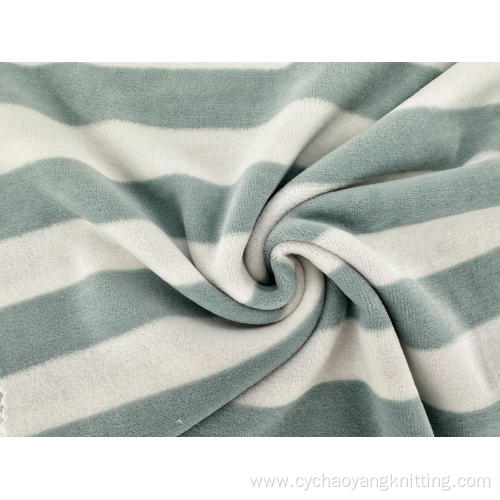 High quality striped velvet material for sale